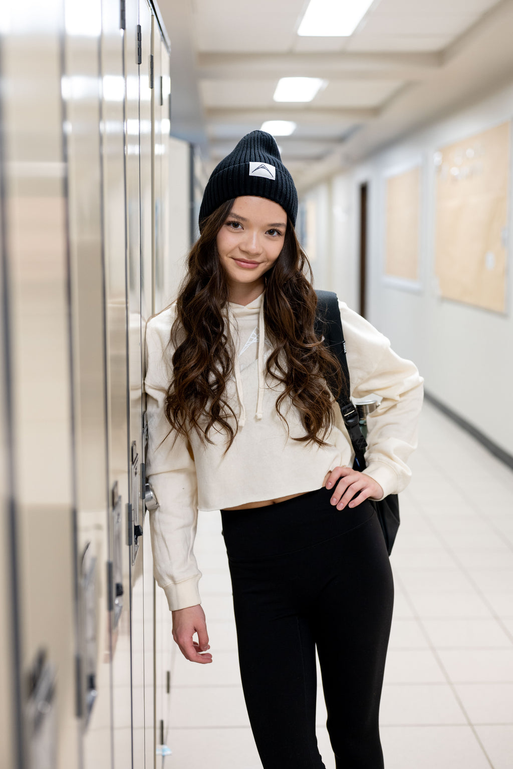 Women's Lightweight Cropped Hooded Sweatshirt