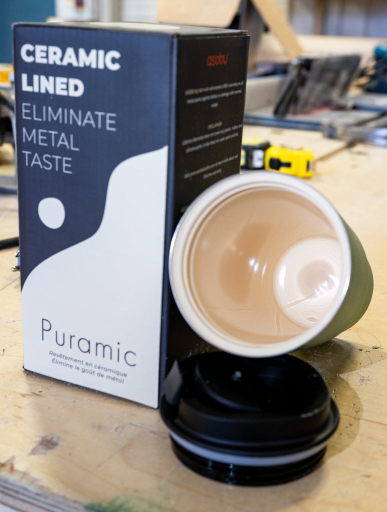 Asobu Tumbler - Basil Green/20 oz Ceramic Lined