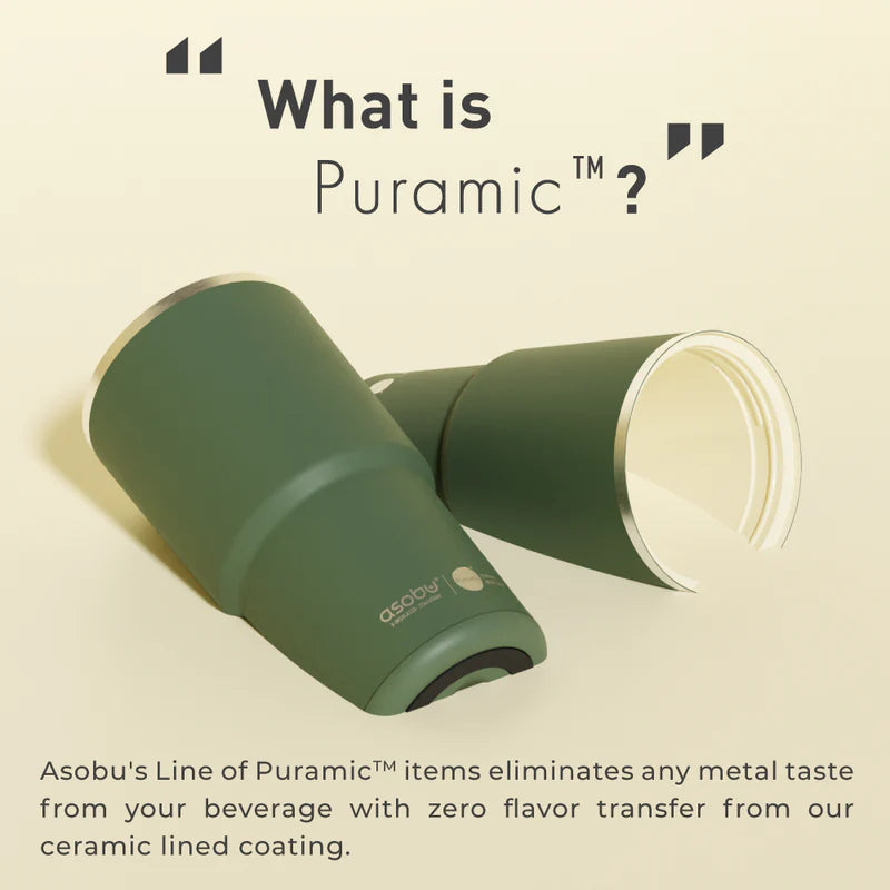 Asobu Tumbler - Basil Green/20 oz Ceramic Lined