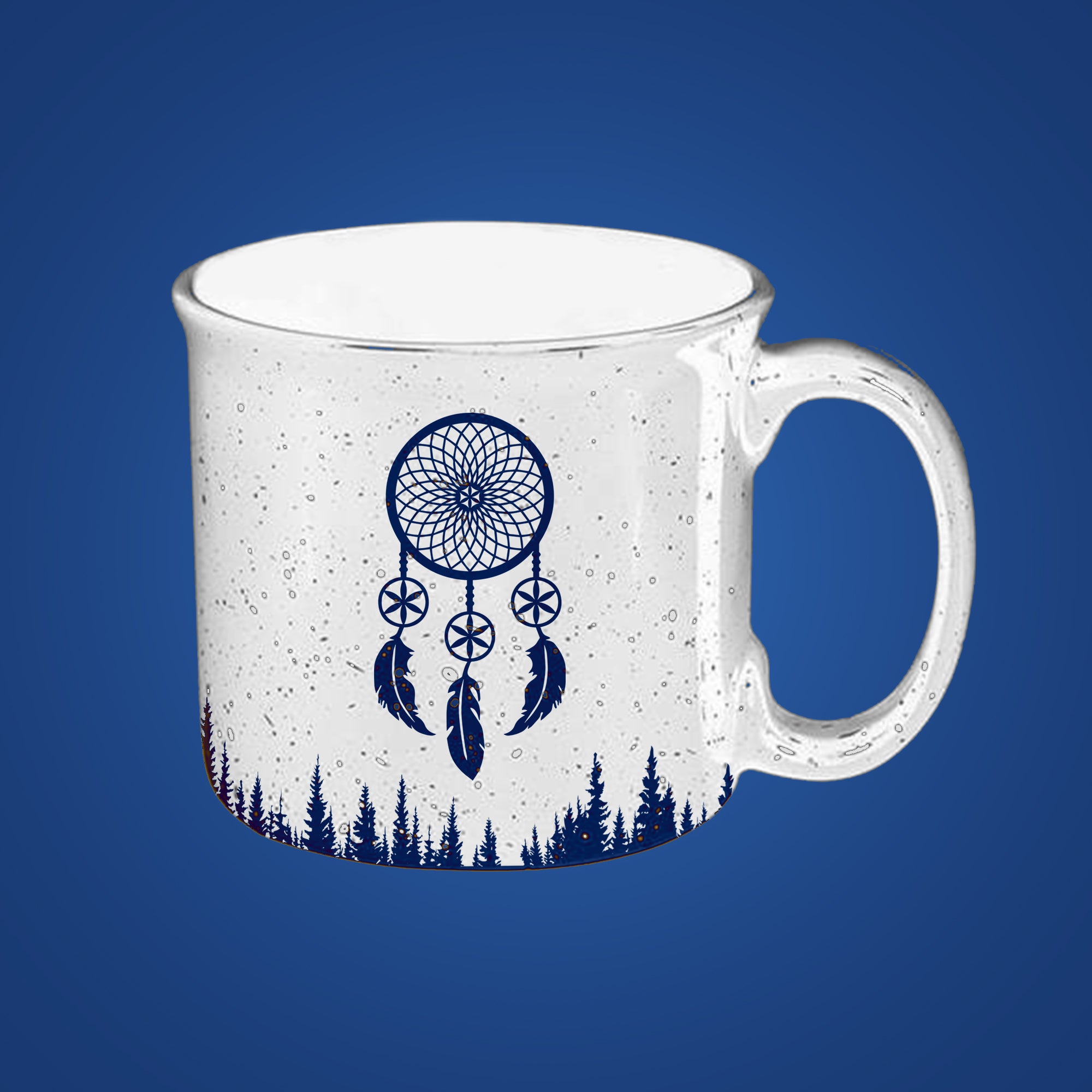 Speckled White Ceramic Mug