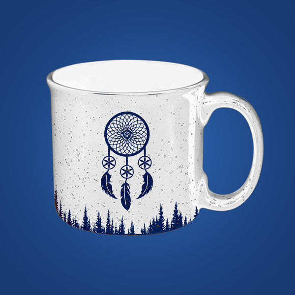 Speckled White Ceramic Mug